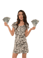 woman money bp - png gratuito