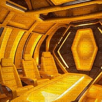 Yellow Spaceship Interior - gratis png
