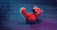 red rot panda mei mei - GIF animado gratis