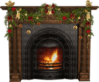 Noël.Christmas.Fireplace.Foyer.hearth.Victoriabea - zdarma png