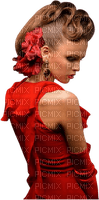 minou52-kvinna-donna-röd - gratis png