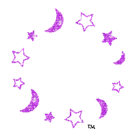 moon sparkles - GIF animado gratis