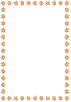 Rahmen, kleine Sonnen, Orange, transparent - Zdarma animovaný GIF