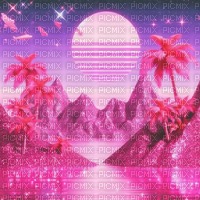 Glitter Synthwave Paradise - PNG gratuit