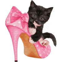 dolceluna cat vintage deco shoes fashion pink - Free PNG