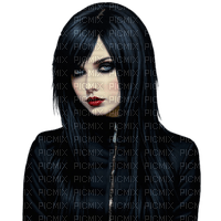 dark gothic emo woman - png gratis