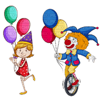 Kaz_Creations Cartoon Baby Clown Circus - png gratuito