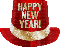 soave deco happy new year text hat - GIF เคลื่อนไหวฟรี