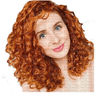 Red Curly Hair Woman - ücretsiz png