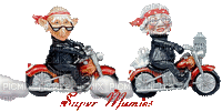2 viejitos motokeros - Besplatni animirani GIF