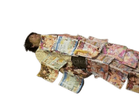 man covered in doujinshi - бесплатно png