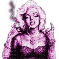 Rena Marilyn Gangster Frau pink - 無料png