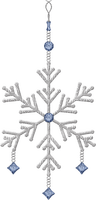Kaz_Creations Deco Colours Hanging Dangly Things Snowflake - PNG gratuit