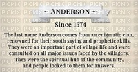 ANDERSON ,NAME - png gratis