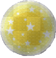 Flashing circle with stars - GIF animate gratis