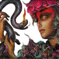fantasy woman and snake by nataliplus - фрее пнг