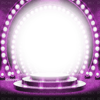 soave frame stage circle light purple - png gratis