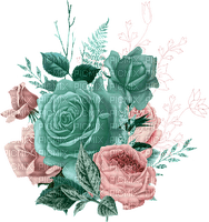 kikkapink roses flowers vintage - bezmaksas png
