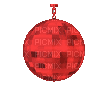 red disco ball - GIF animé gratuit