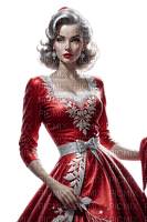 red woman glamorous - бесплатно png