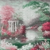 soave background animated fantasy vintage garden - Darmowy animowany GIF