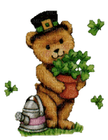 Kaz_Creations Deco St.Patricks Day Teddy - Free PNG