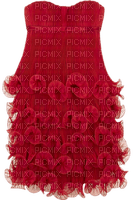cecily-robe rouge froufrou - ingyenes png