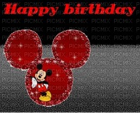 image encre couleur  Mickey Disney anniversaire dessin texture effet edited by me - δωρεάν png