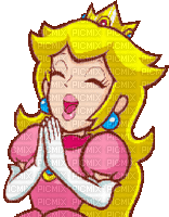 Peach Mario - GIF animasi gratis