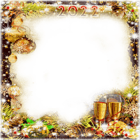 soave frame christmas year ball glass text 2022 - 無料png