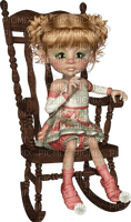 Cookie Doll Rose Chaise Brun:) - png gratis