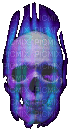 purple skull - Animovaný GIF zadarmo
