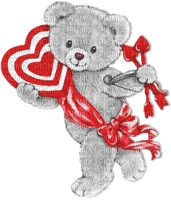 soave deco valentine bear toy cupid heart - gratis png