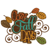 fall cozy days Bb2 - 免费PNG