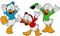 donald duck family nephews cartoon - png gratis