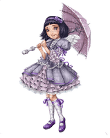 Kaz_Creations Dolls Cute Girl Umbrella - ilmainen png