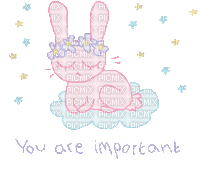 Positive Kawaii Bunny (Unknown Credits) - Ingyenes animált GIF