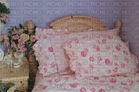 pink bed - Free PNG