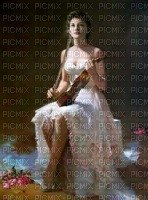 woman with violin bp - безплатен png