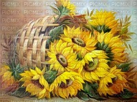 Sunflowers Art - Free PNG
