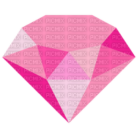 pink emoji diamond - nemokama png