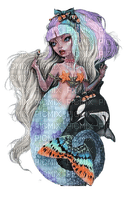 kurtis rykovich mermaid gothic fantasy dolceluna - gratis png