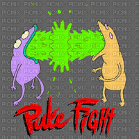 puke fight - Nemokamas animacinis gif