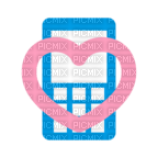 heart phone - PNG gratuit