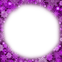 Winter.Frame.Purple - KittyKatLuv65 - gratis png