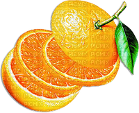 soave deco  summer fruit citrus scrap orange green - Free PNG