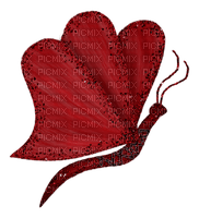Kaz_Creations Red Scrap Insects Butterfly - gratis png