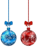 Kaz_Creations Hanging Christmas Decorations Baubles Balls - безплатен png