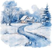 loly33 paysage hiver - безплатен png