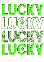 Mizzyme green lucky text png - png grátis